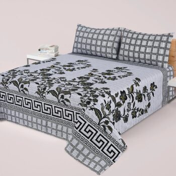 PRINTED PURE COTTON BEDSHEET ASH-4009